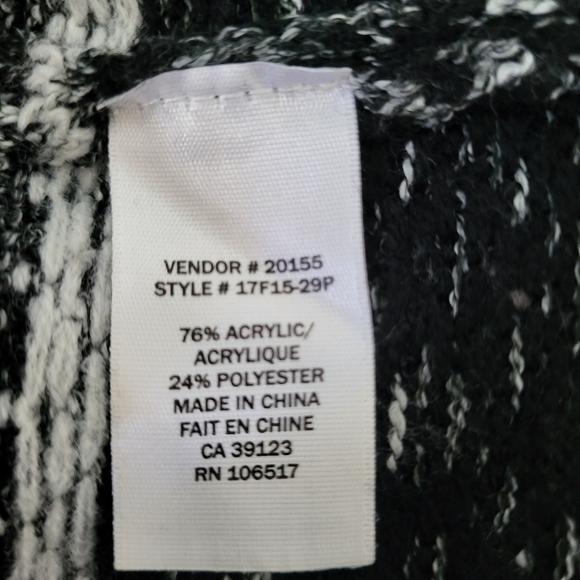 Northern Reflections Striped Open-Front Cardigan, Petite M - Picture 6 of 9